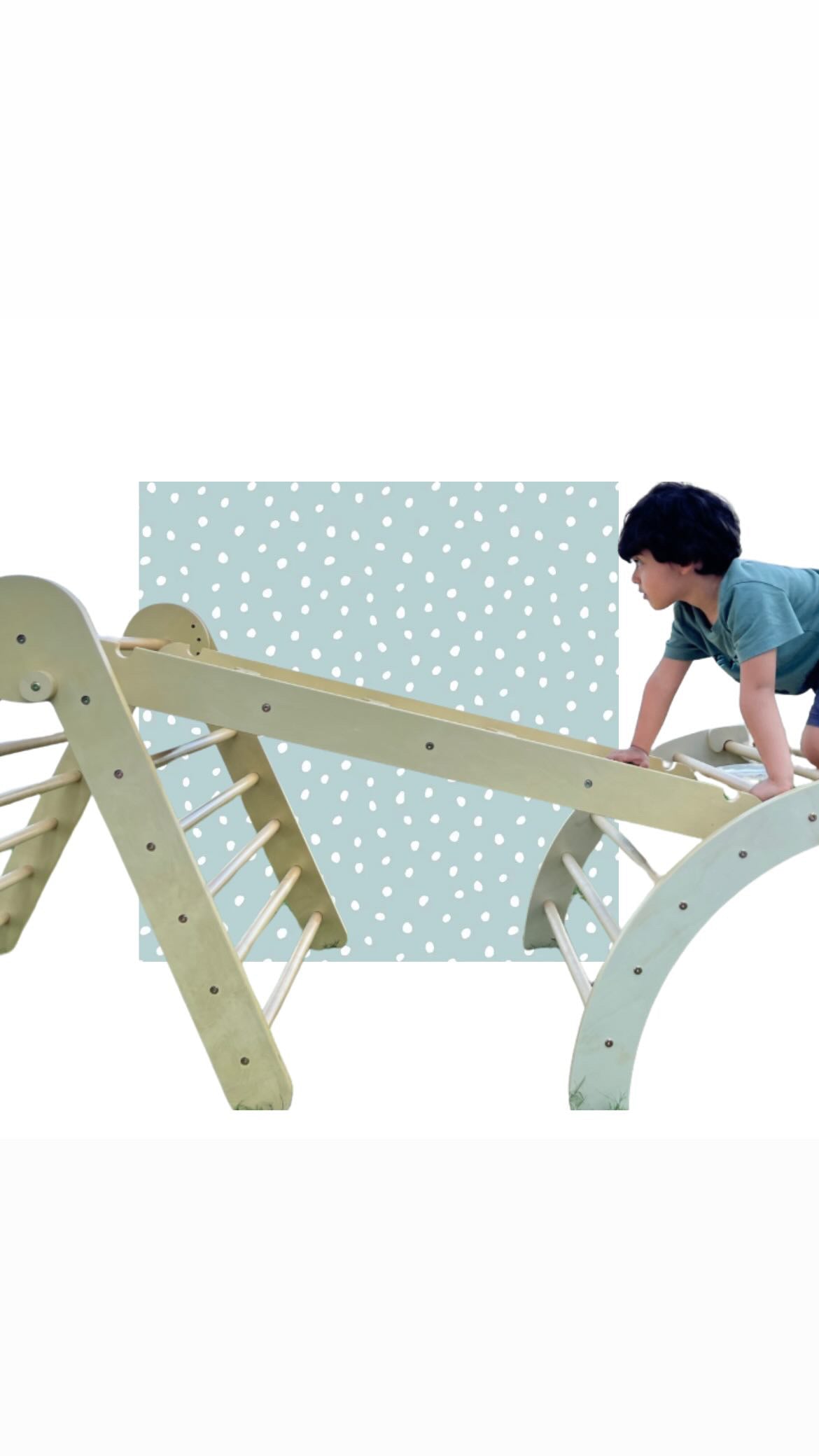 Big Pikler with Ramp ,Climbing arch set with The adventure Playmat✨