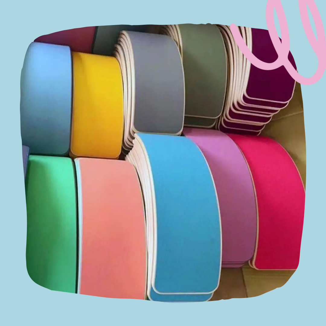 Wobble board with felt