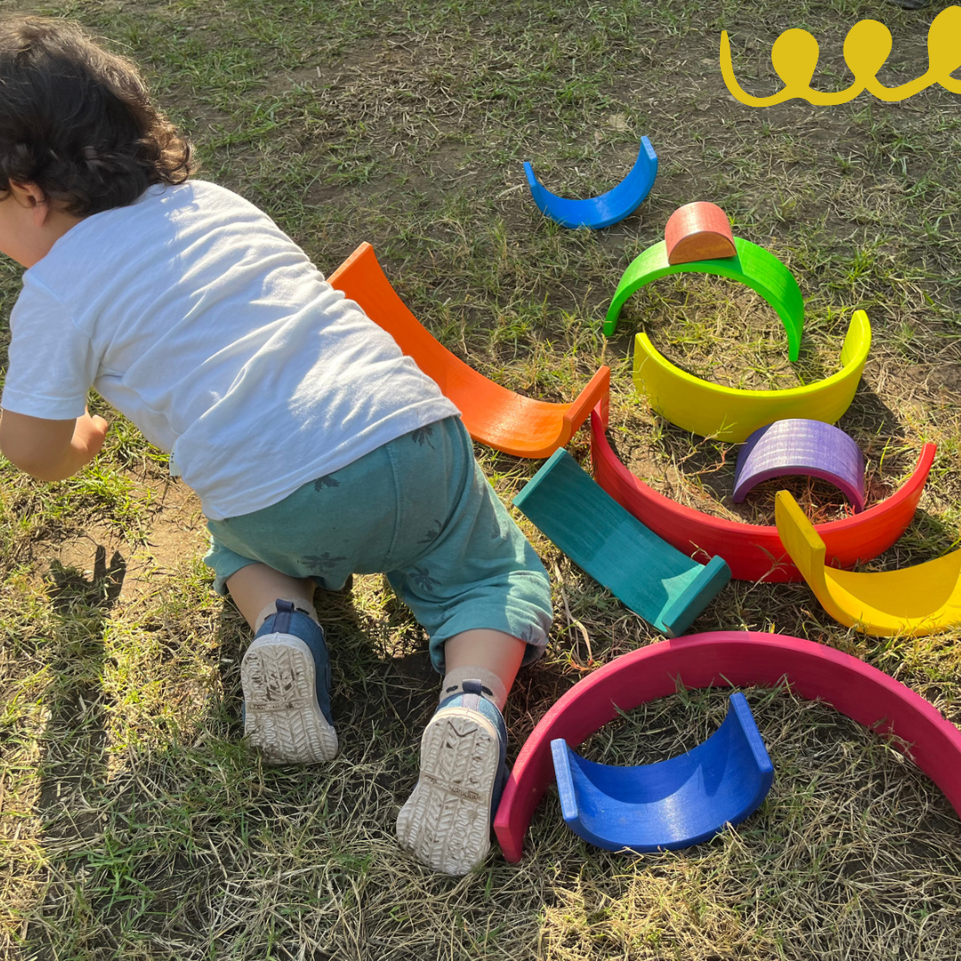Wooden Rainbow with Balls