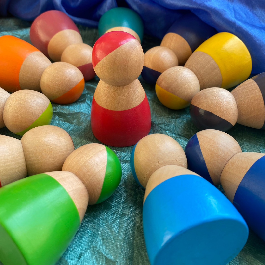 Rainbow Peg Dolls