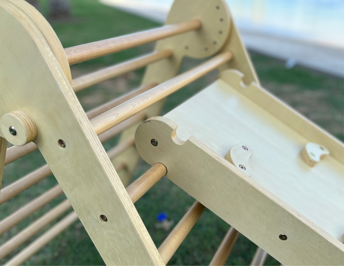 Pikler Triangle with Ramp & Small wobble board