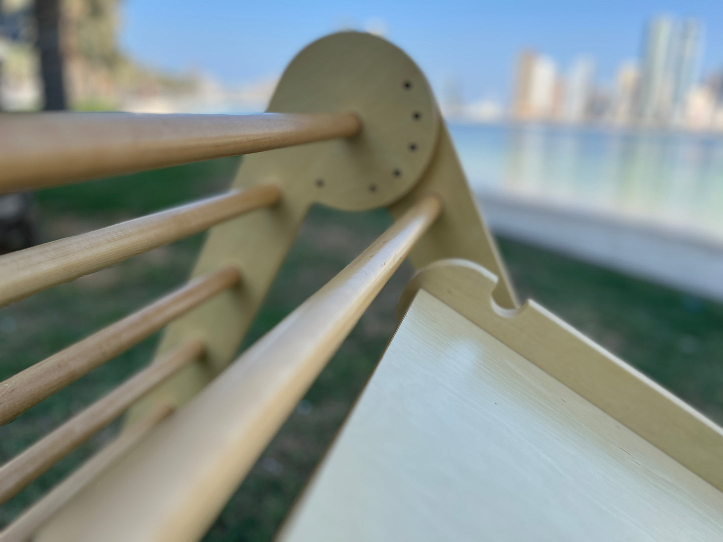 Pikler Triangle with Ramp & Small wobble board