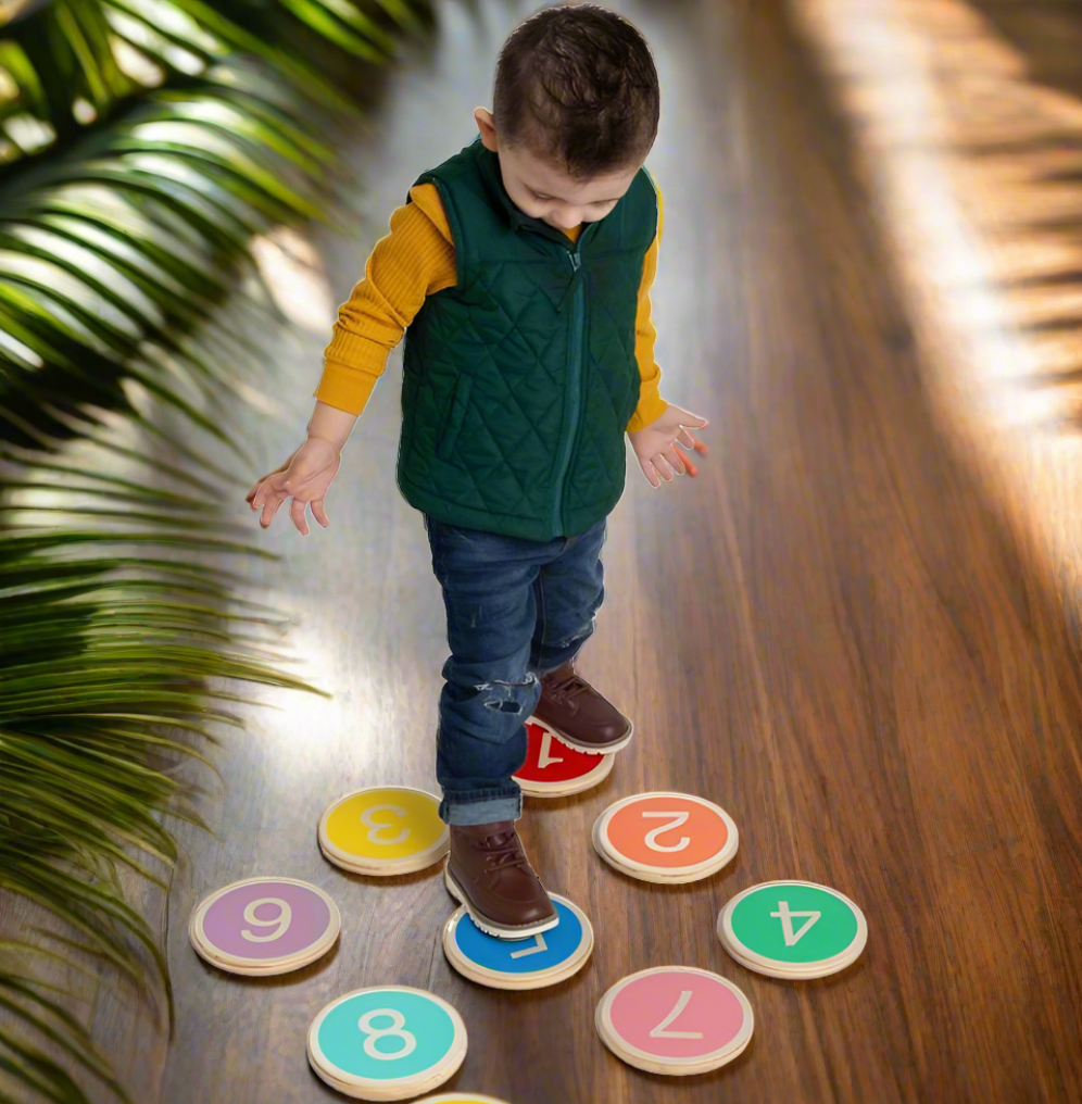 Wooden Digital Stepping Stone display item