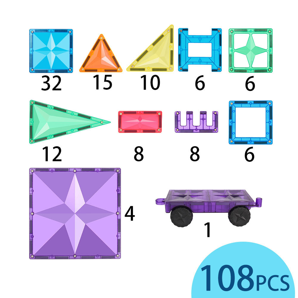 STEM Magnetic Tiles 108 PSC