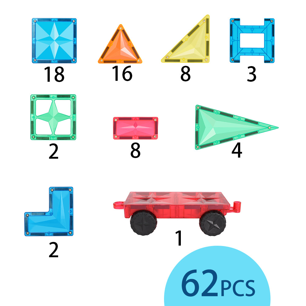 STEM Magnetic Tiles 62 PSC