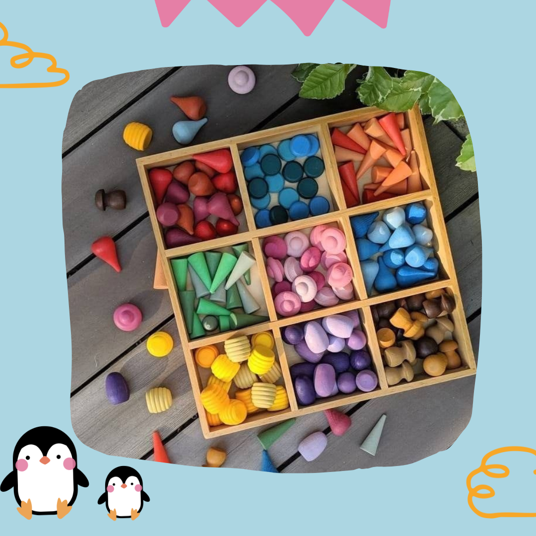 Rainbow Wooden Shapes