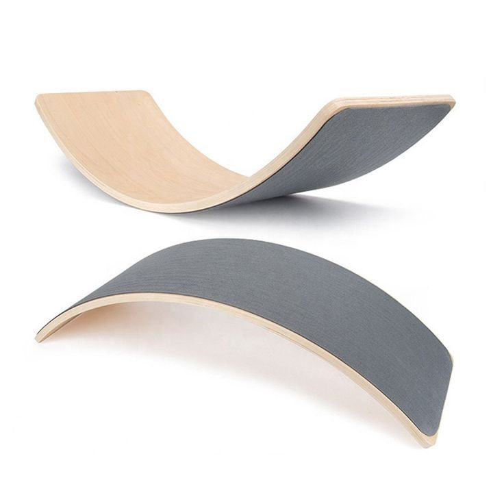 Wobble board with felt
