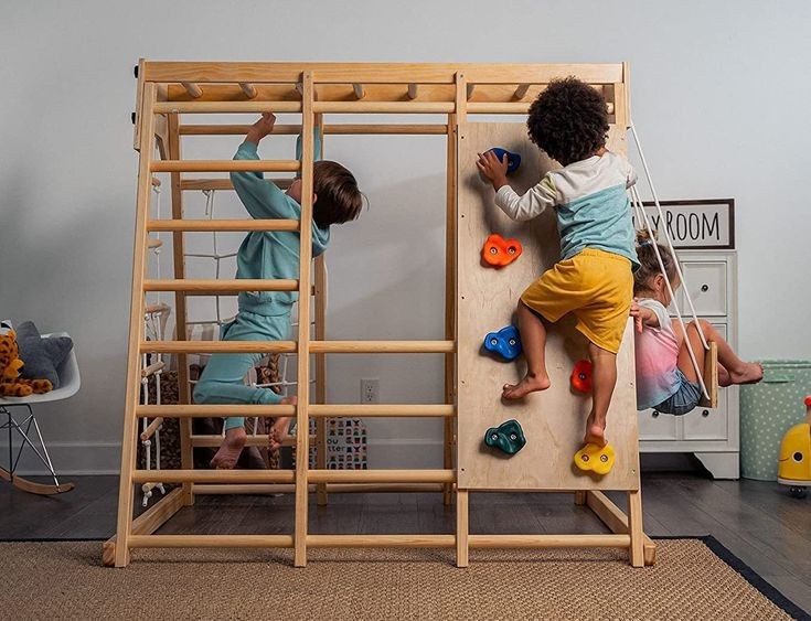 Magnolia Indoor play gym 6 in 1 π§/Indoor Wooden Play Gym β Montessori-Inspired Adventure Tower