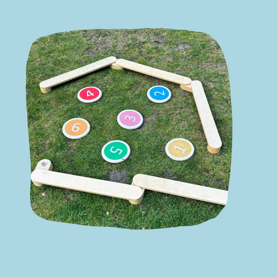 Wooden Digital Stepping Stone display item