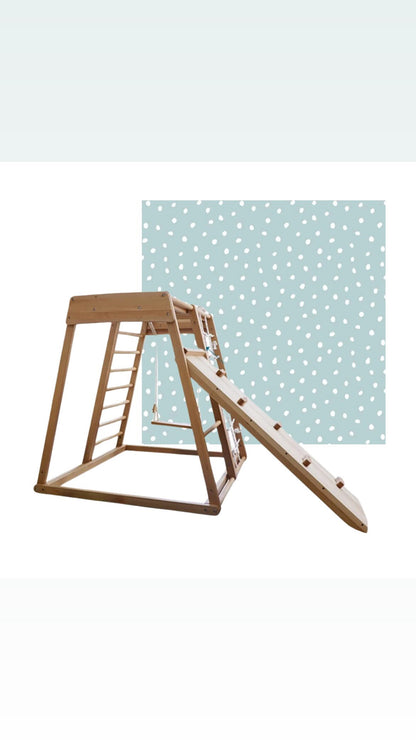 Natural Indoor jungle gym , Monkey Bars/All in one 🧗 + The Adventure Playmat