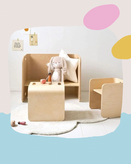 Multi function Montessori table and chair